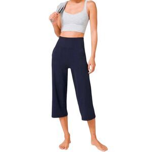 LULULEMON ATHLETICA Align Wide Leg Crop 23' In True Navy Size 6